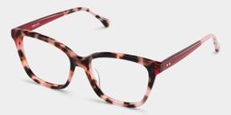 Lena Square Pink Tortoise Glasses3