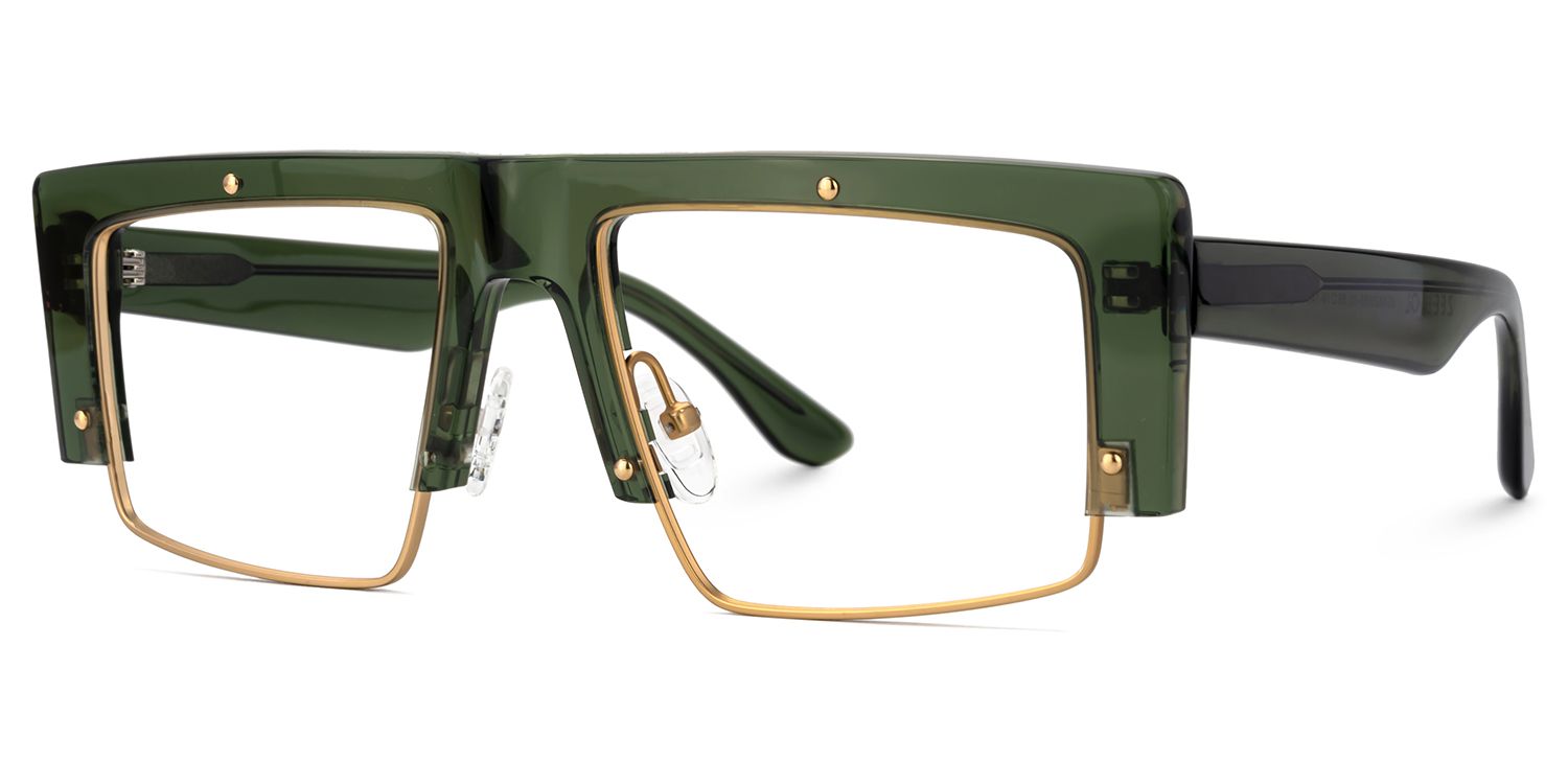 Maldonado Men's Green Glasses With Rectangle Shape | ZEELOOL UK2