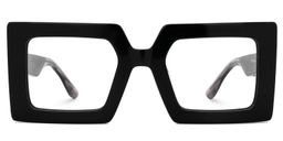 Tiffaney Square Black Glasses0