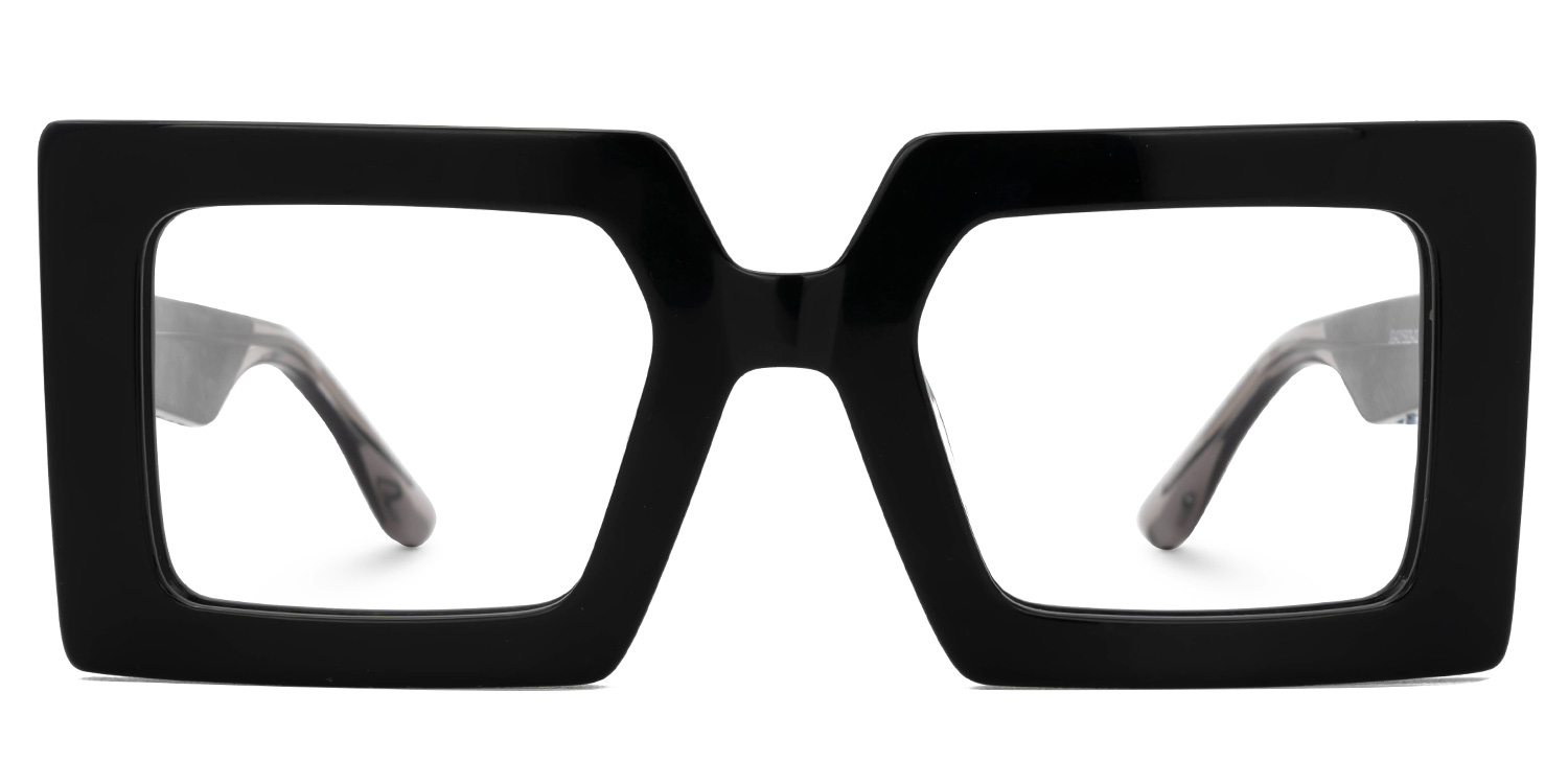 Tiffaney Square Black Glasses0