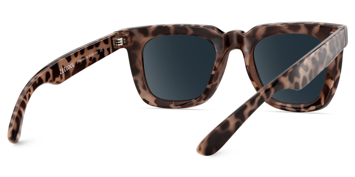 Clea Tortoise Rectangle Polarized Sunglasses for Driving | ZEELOOL UK4