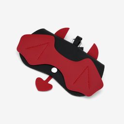 Black Red Little Devil Eyeglasses Bag With Hook0