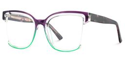 Cadogan Square Purple-Green Glasses3
