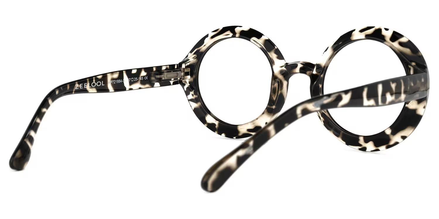 Franca Round Dark-Tortoise Glasses | ZEELOOL UK3