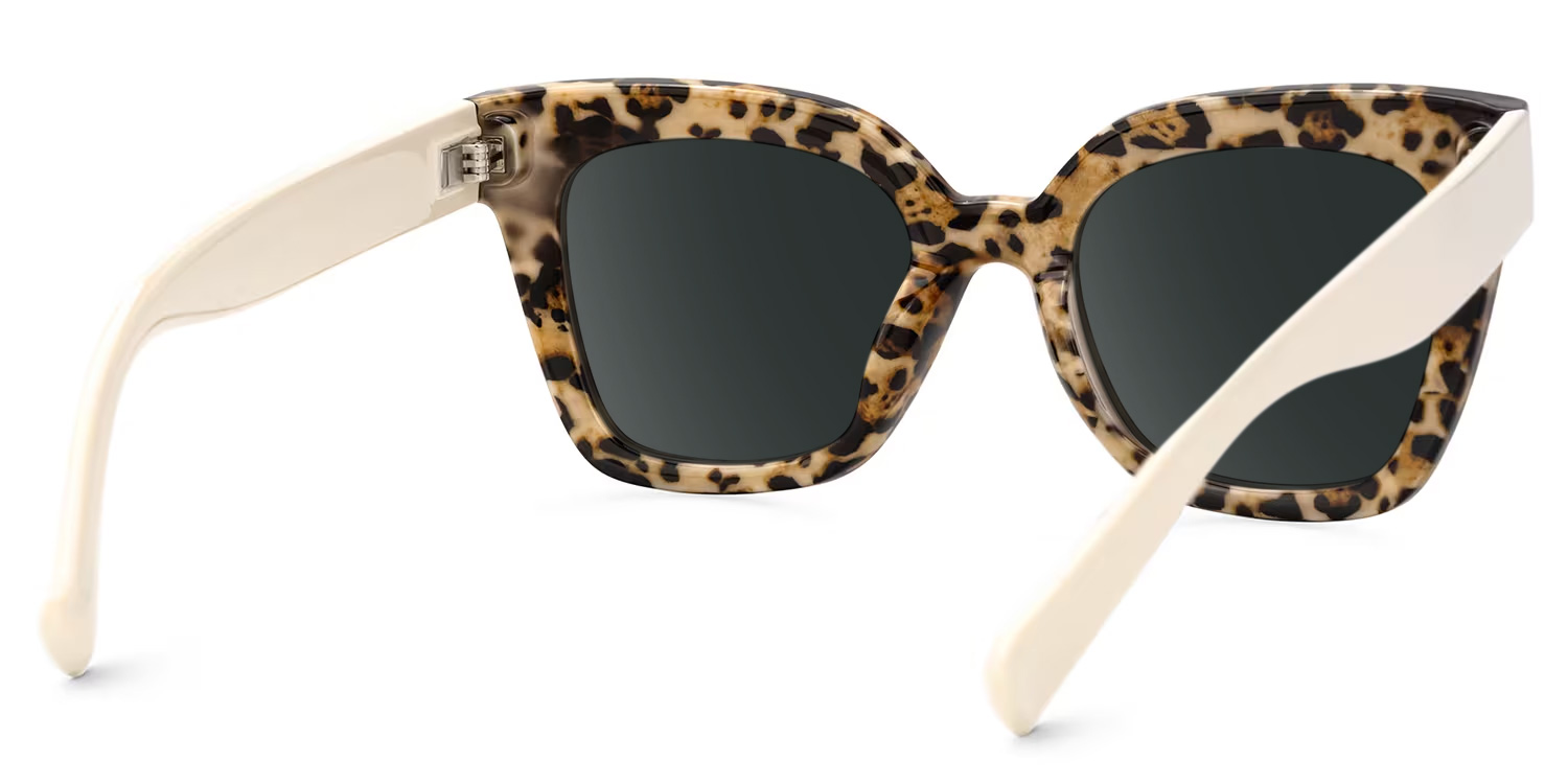 Malcolm Large Havana Sunglasses Frames With White Arms | ZEELOOL UK3