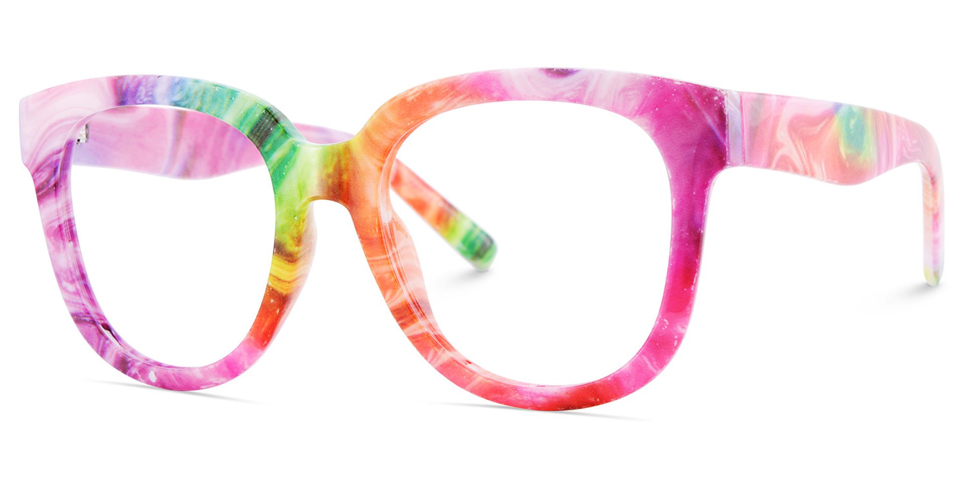 Multicolor Square Frame Glasses - Harrell on Sale | ZEELOOL UK2