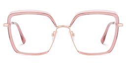 Cordaro Square Pink Glasses1
