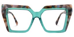 Kaliyana Square Green Glasses0