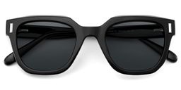 Nia Square Black Sunglasses1