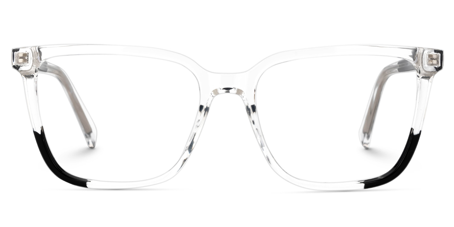 Krissy Crystal Eyeglasses in Square Full-Frame  | ZEELOOL UK0