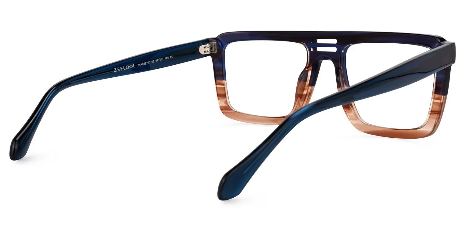 Yamilex Square Two-Tone Glasses | ZEELOOL UK3