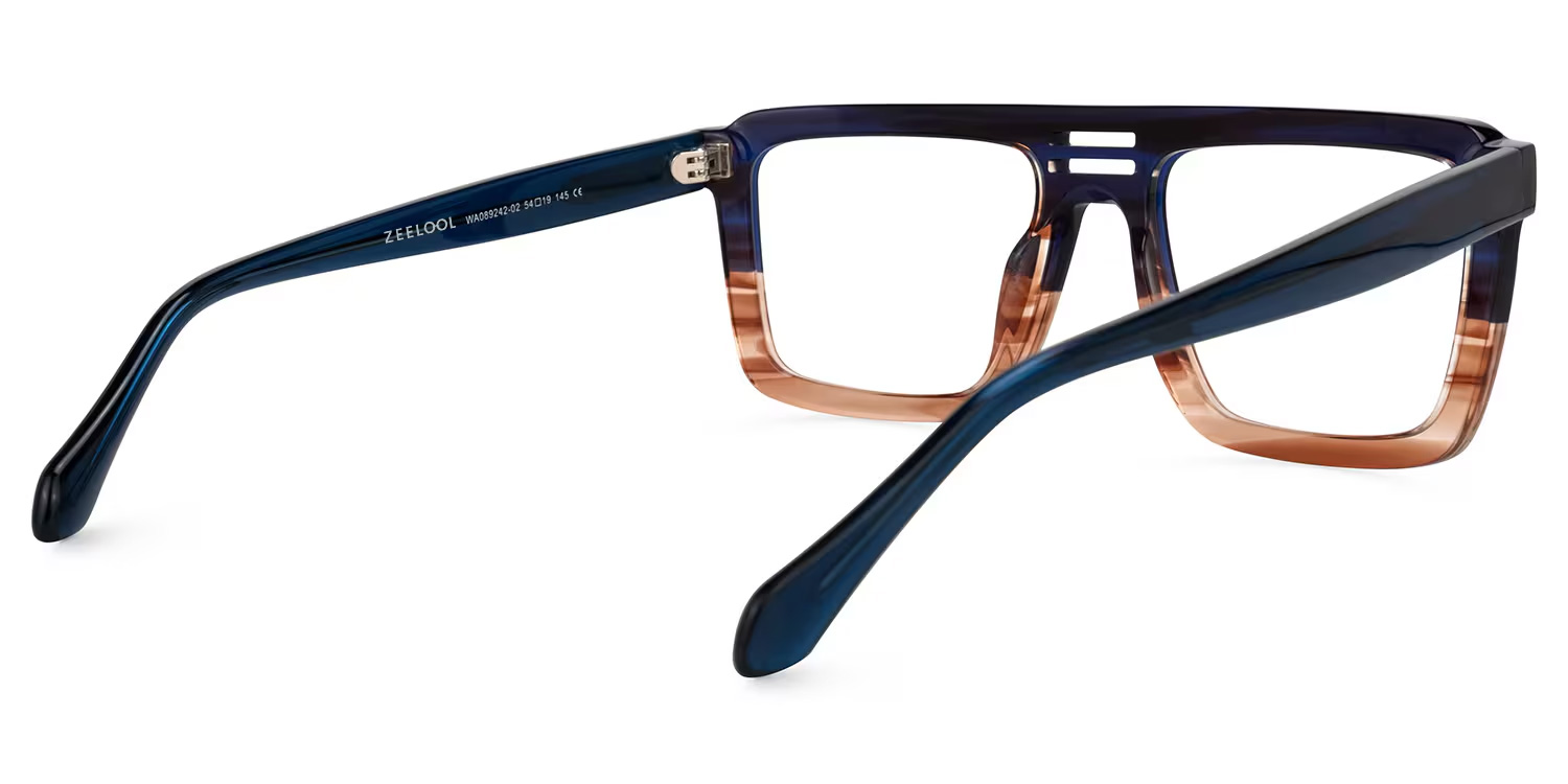 Yamilex Square Two-Tone Glasses | ZEELOOL UK3