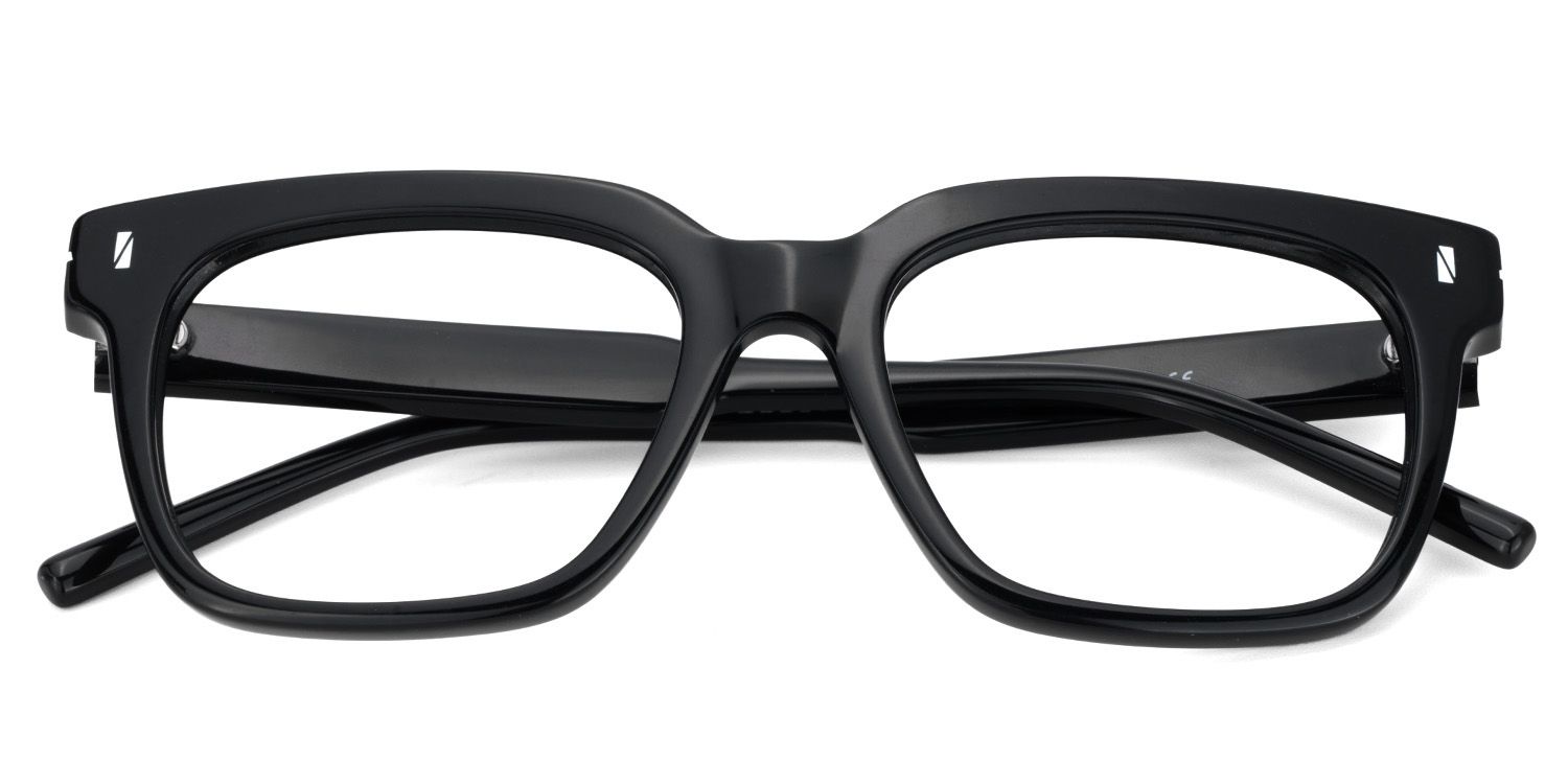 Rectangle Black Eyeglasses For Men2