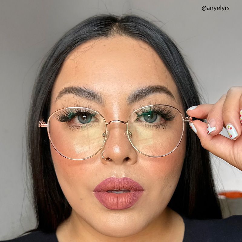 Titanium Celena Eyeglasses, Celena Round Glasses -Zeelool Glasses5