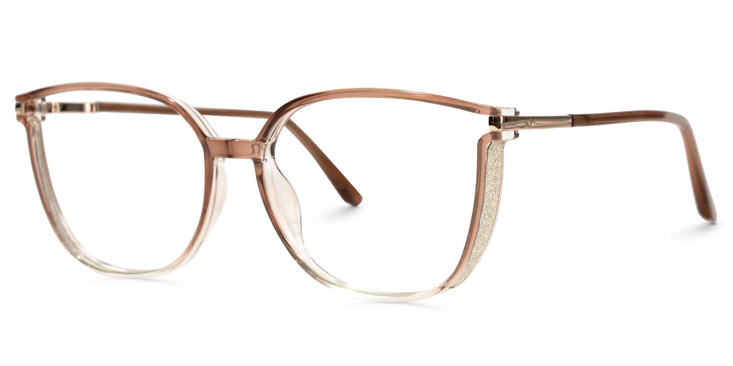 Rodz Square Brown Eyeglasses and Thin Frames Glasses1