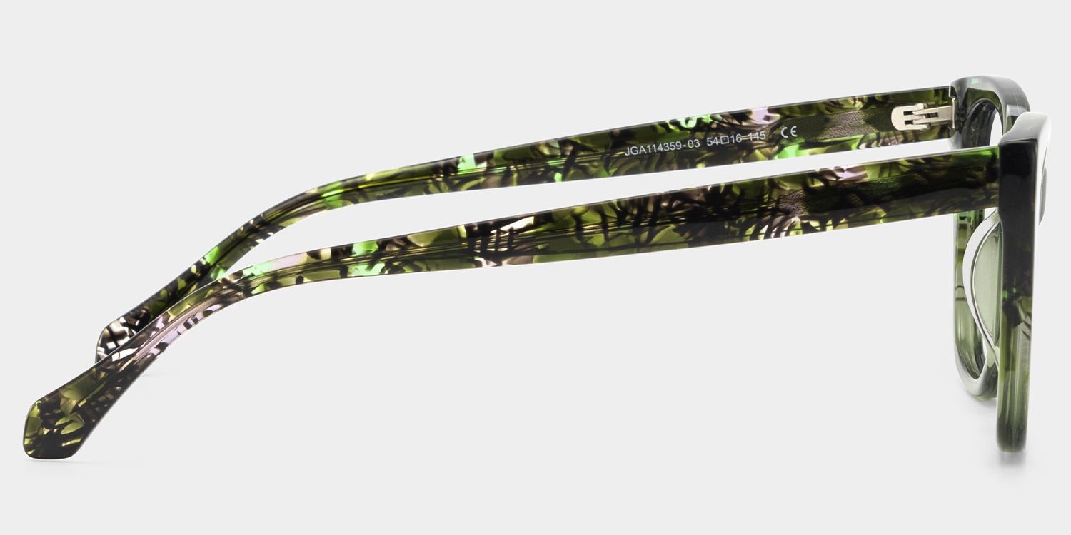 Maple Nature Green Butterfly Acetate Glasses for Spring | ZEELOOL4