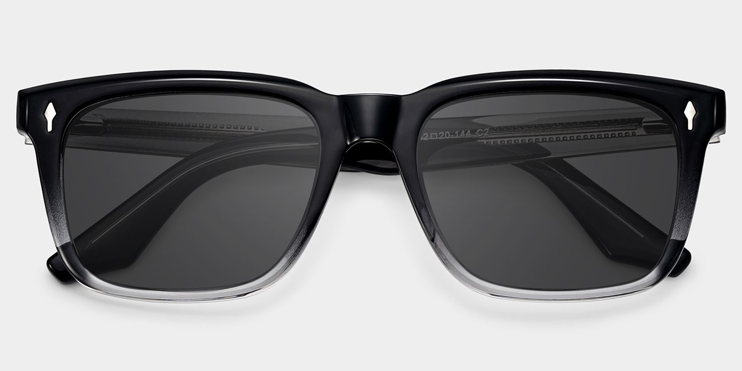 Fletcher Black Frame Glasses with Rectangle Frame Online | ZEELOOL1