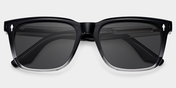 Fletcher Black Rectangle Sunglasses