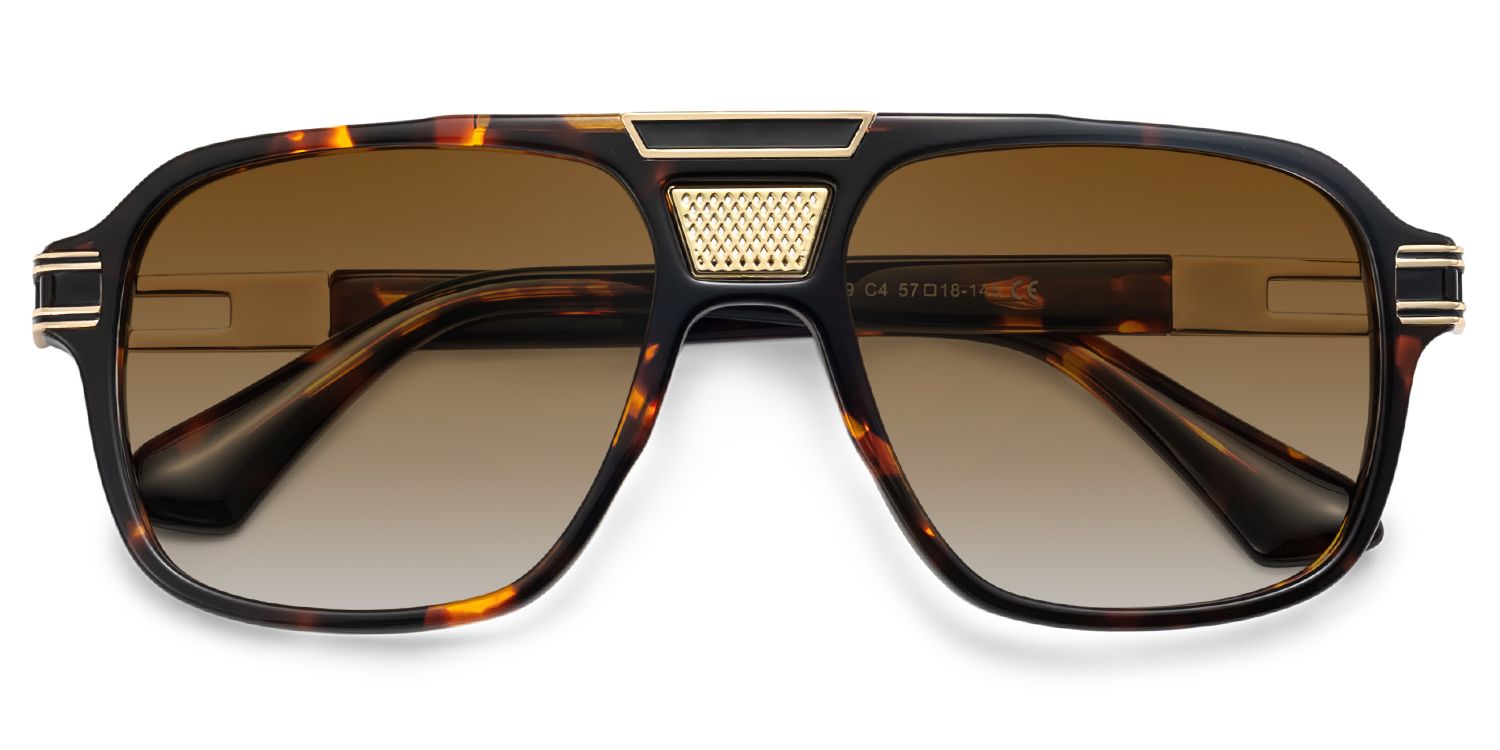 Dune Tortoise Aviator Polarized Sunglasses Online | ZEELOOL UK1
