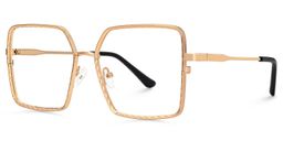 Toure Square Gold Glasses3