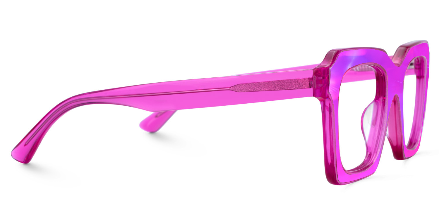 Rochester Square Rose Red Glasses2