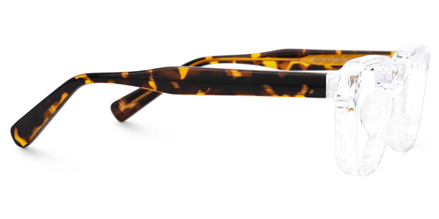 Moaya Eyeglasses in Square Crystal Frame | ZEELOOL UK2