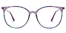 Chanty Round Purple Glasses0