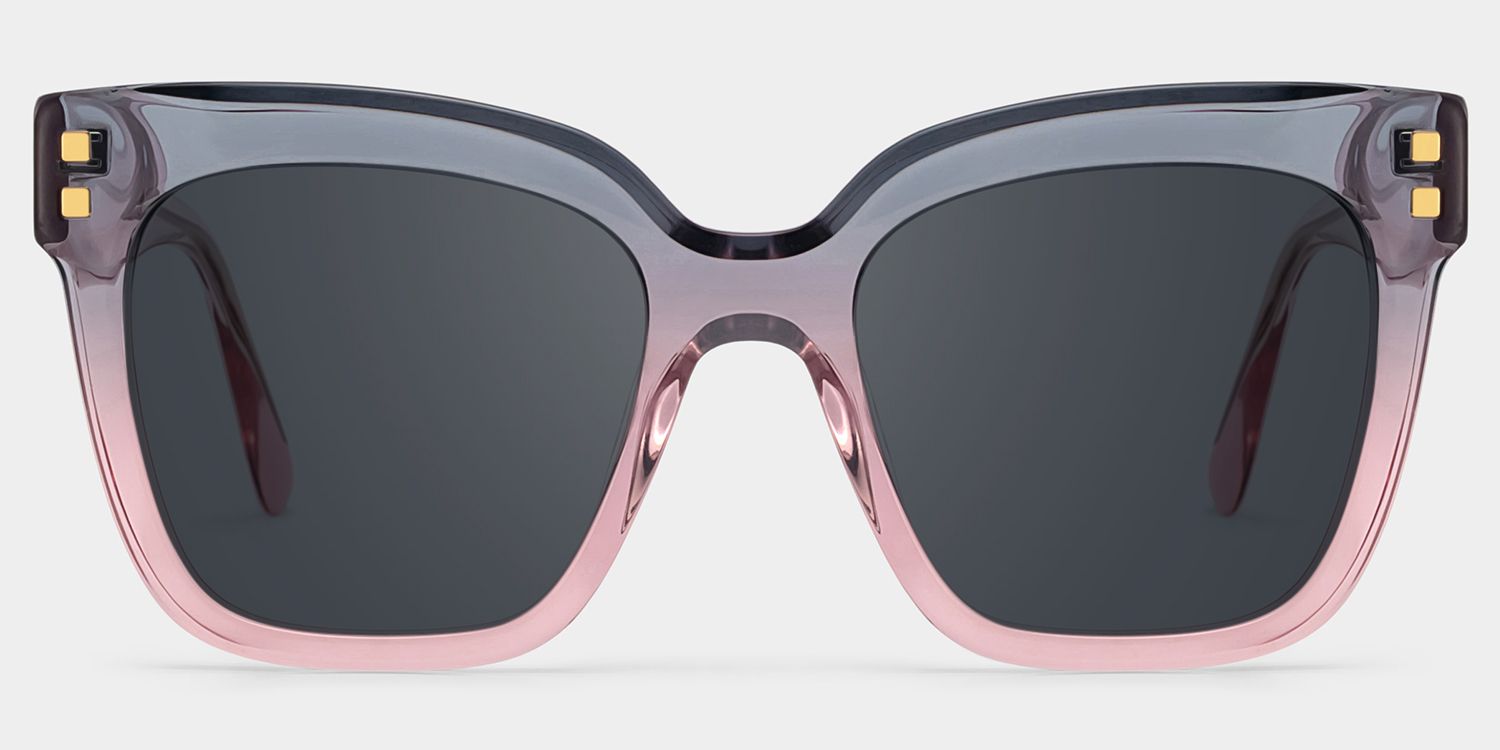 Minguela Square Gray Pink Sunglasses for Women & Men | ZEELOOL UK0