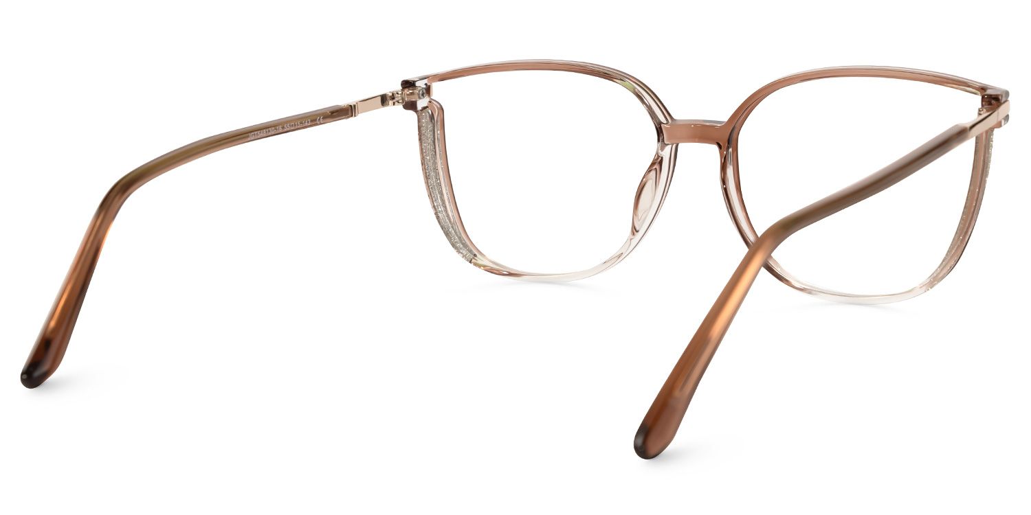 Rodz Square Brown Eyeglasses and Thin Frames Glasses3