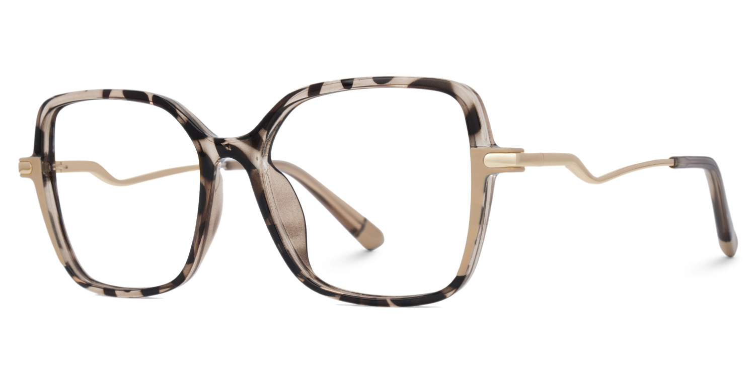 Rendon Square Tortoiseshell Glasses Women's Glasses | ZEELOOL UK2