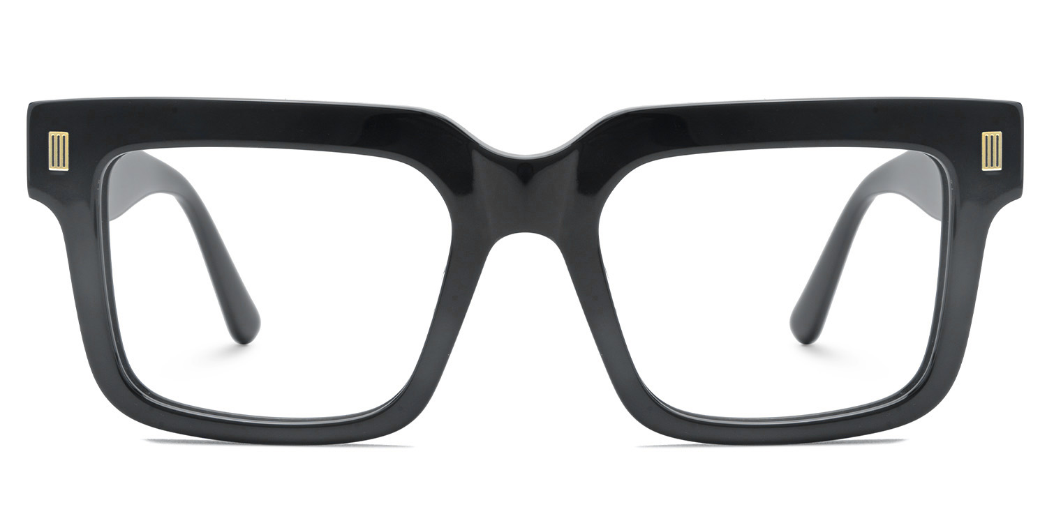 Thomason Rectangle Black Frame For Men | ZEELOOL UK1