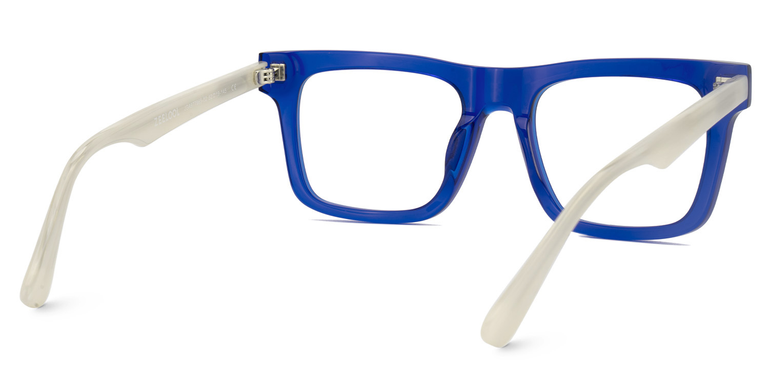 Square Blue Glasses For Men | ZEELOOL UK6