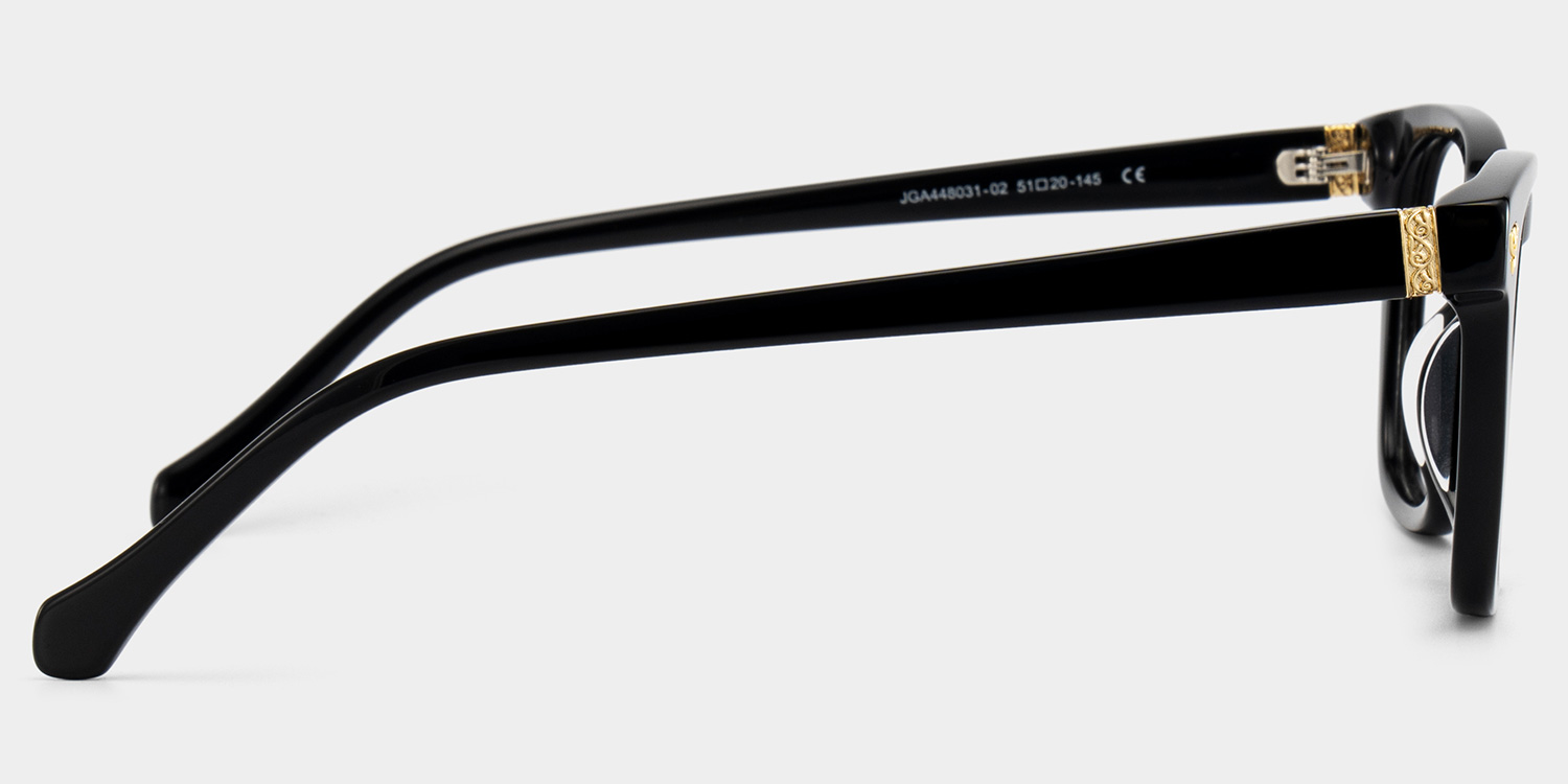 Heather Black Frame Glasses with Square Frame Online | ZEELOOL4