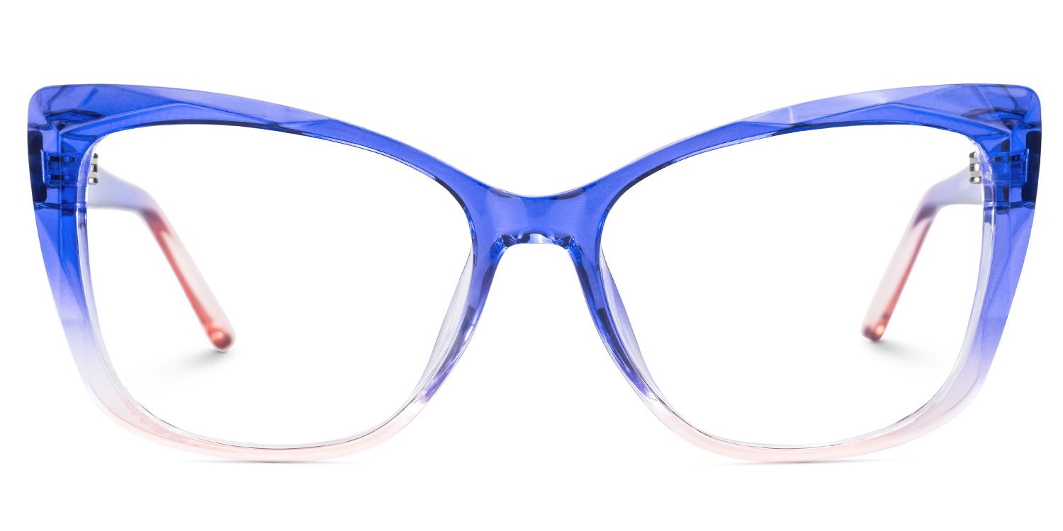 Square Farris Blue Glasses deals -Zeelool Glasses0
