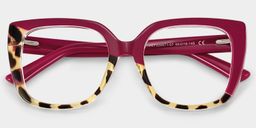 Carrero Two-Tone Square Glasses2