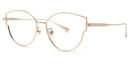 Chavela Cateye Rose Gold Glasses1