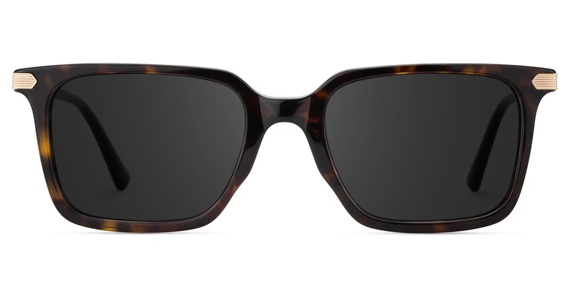 Thin Rectangle Glasses Frames in Tortoise Color0