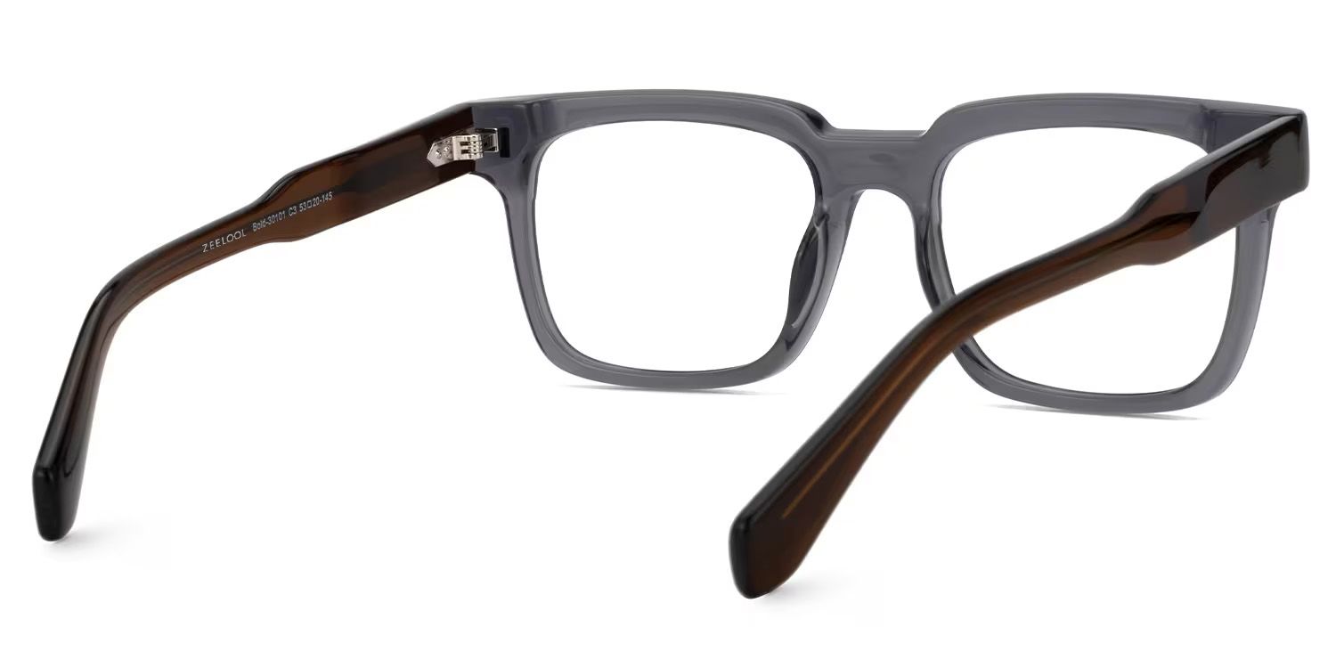 Square Katia Gray Color Frame Glasses | ZEELOOL UK5