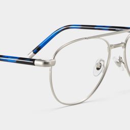 Calvin Aviator Silver Glasses4