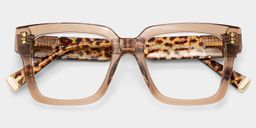 Caius Square Beige Glasses1
