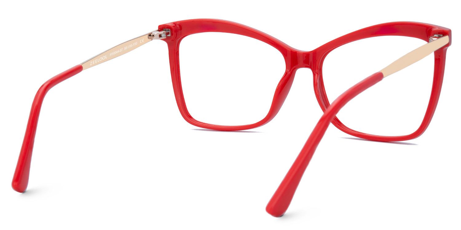 Isaebella Butterfly Red Eyeglasses and Thin Frames3