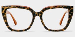 Tamarrah Leopard Cat eye Glasses1