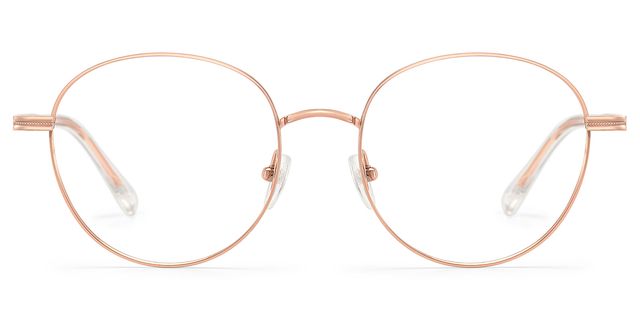 Celena Round Rose-Gold Glasses
