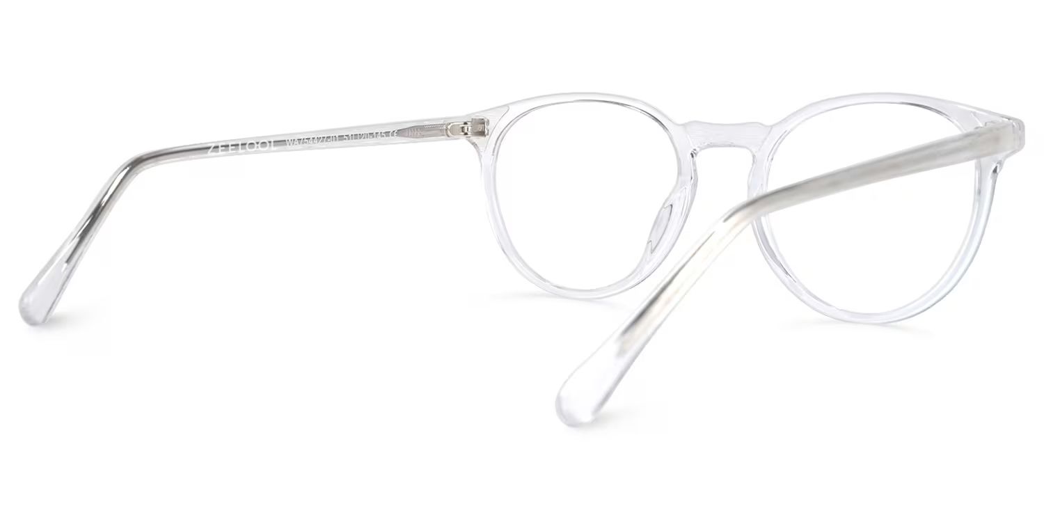 Kasey Round Clear Glasses | ZEELOOL UK3