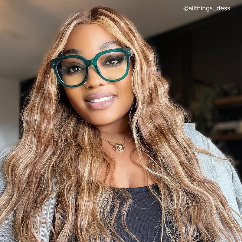 Harrell Square Dark-Green Eyeglasses | Zeelool11