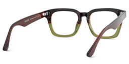 Marleni Square Brown Green Glasses5