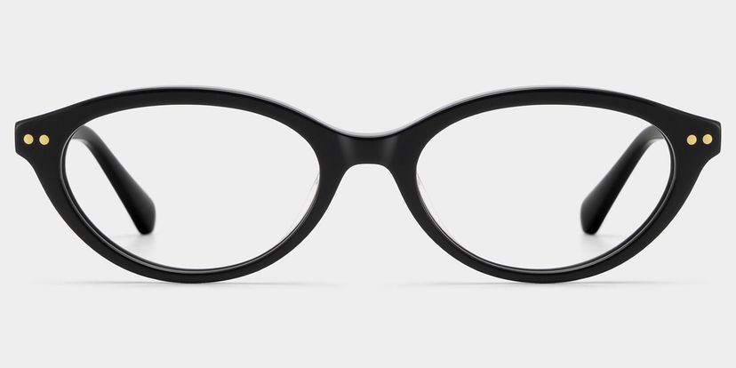Ashby Black Oval Glasses