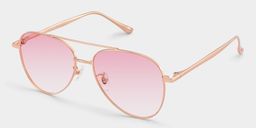 Cher Rose Gold Aviator Sunglasses3