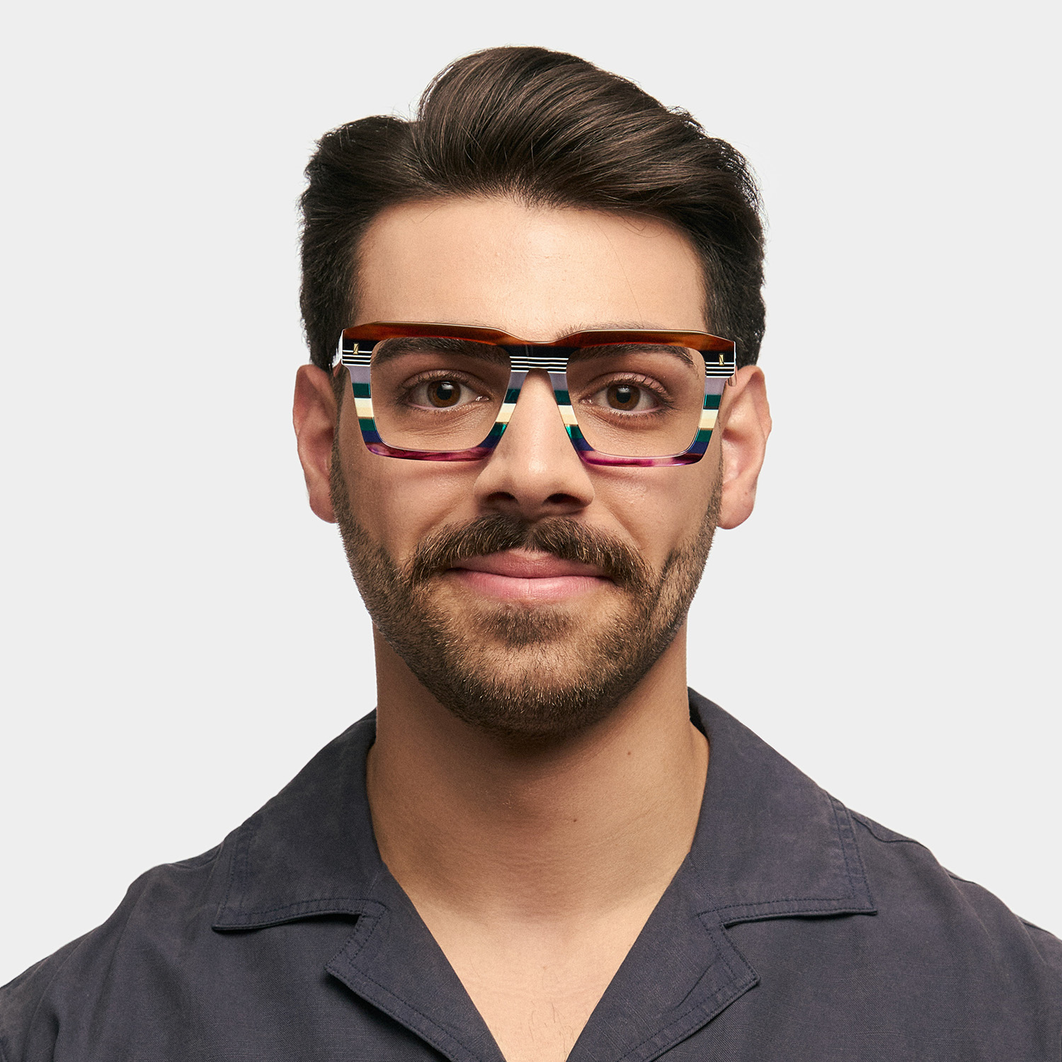 Kenish Square Multicolor Glasses