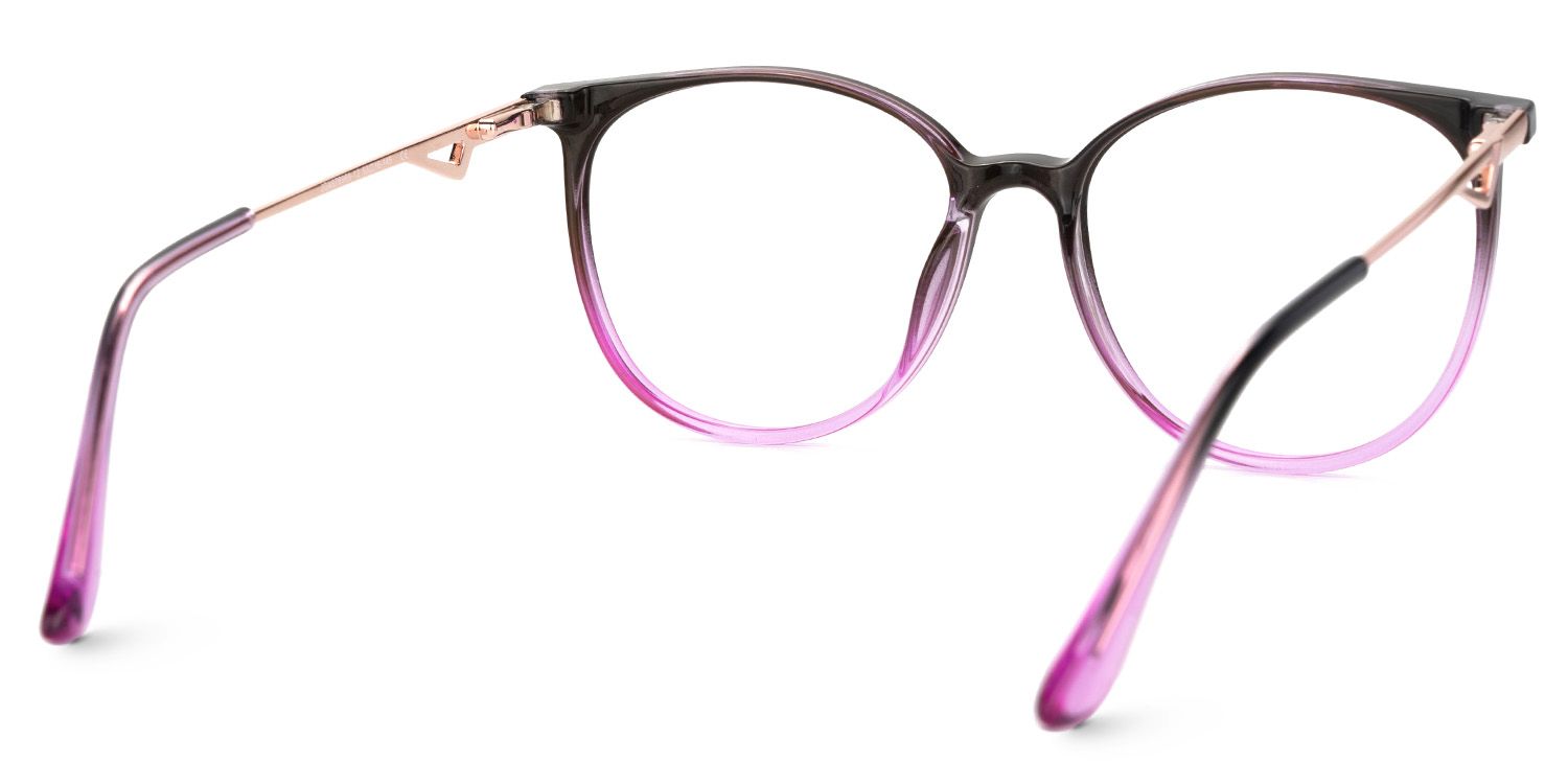 Round Black-Purple Chanty Glasses in thin Frame Style | ZEELOOL UK3